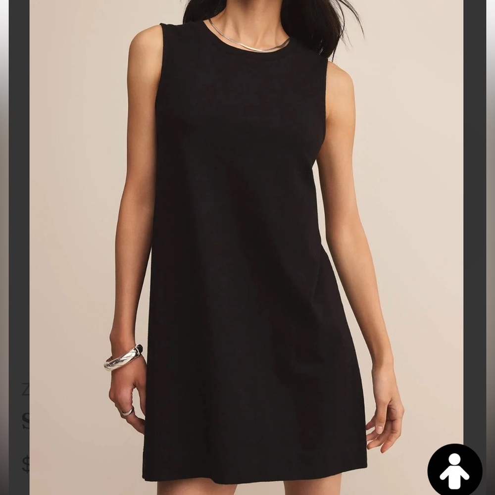 Z Supply Black Sleeveless Shift Mini Dress